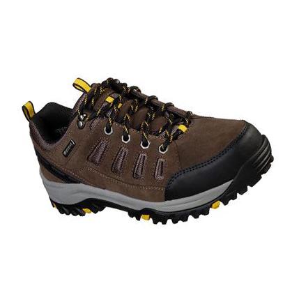 Férfi Skechers Relaxed Fit: Relment - Sonego Túracipő Khaki | HU4908R