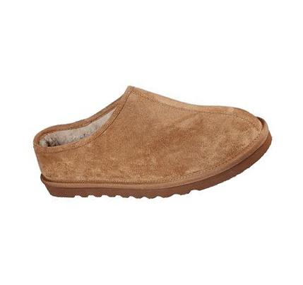 Férfi Skechers Relaxed Fit: Renten - Lemato Papucs Barna | HU77333