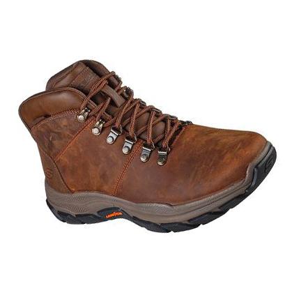 Férfi Skechers Relaxed Fit: Respected - Esmont Oxford Cipő Barna | HU3018K