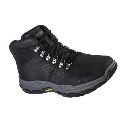 Férfi Skechers Relaxed Fit: Respected - Esmont Oxford Cipő Fekete | HU3032C