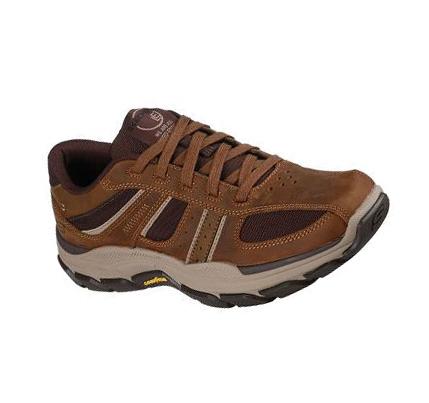 Férfi Skechers Relaxed Fit: Respected - Edgemere Alkalmi Cipő Csokoládé | HU7100K
