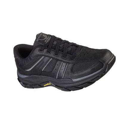 Férfi Skechers Relaxed Fit: Respected - Edgemere Oxford Cipő Fekete | HU8068L