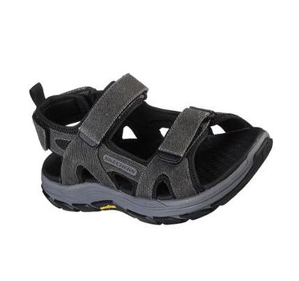 Férfi Skechers Relaxed Fit: Respected SD - Moralto Szandál Fekete | HU65830