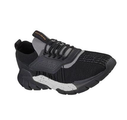 Férfi Skechers Relaxed Fit: Romello - Varsper Slip Ons Fekete | HU7237X