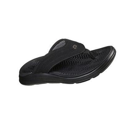 Férfi Skechers Relaxed Fit: Sargo - Point Vista Szandál Fekete | HU6758A