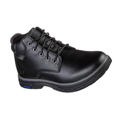 Férfi Skechers Relaxed Fit: Segment 2.0 - Brogden Csizma Fekete | HU3007D