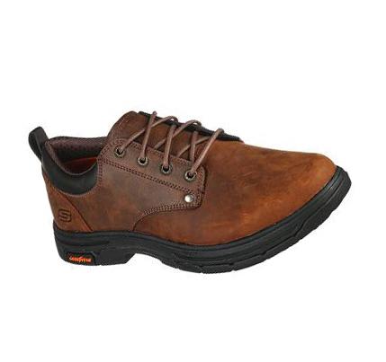 Férfi Skechers Relaxed Fit: Segment 2.0 - Seggler Oxford Cipő Barna | HUI011D