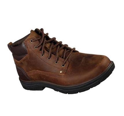 Férfi Skechers Relaxed Fit: Segment - Garnet Oxford Cipő Barna | HU32574