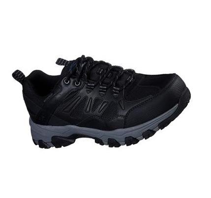 Férfi Skechers Relaxed Fit: Selmen - Enago Túracipő Fekete | HU46330