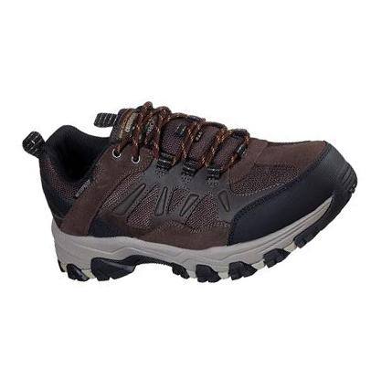 Férfi Skechers Relaxed Fit: Selmen - Enago Oxford Cipő Csokoládé | HUA136W