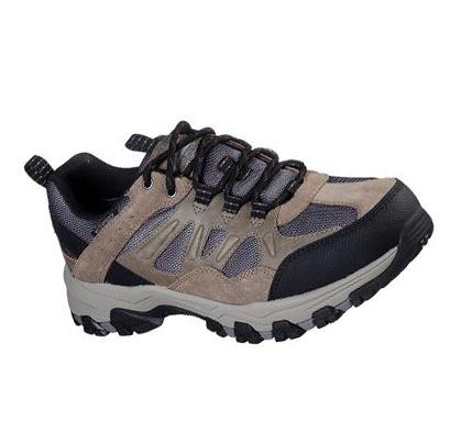 Férfi Skechers Relaxed Fit: Selmen - Enago Oxford Cipő Barna | HUA2110