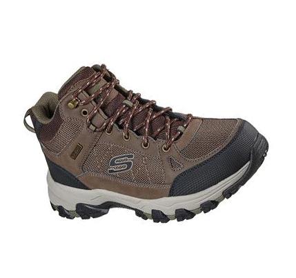 Férfi Skechers Relaxed Fit: Selmen - Melano Túracipő Barna | HU31580