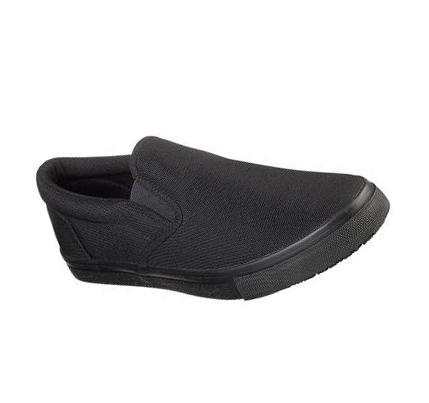 Férfi Skechers Relaxed Fit: Sudler - Dedham SR Munkacipő Fekete | HU6036W