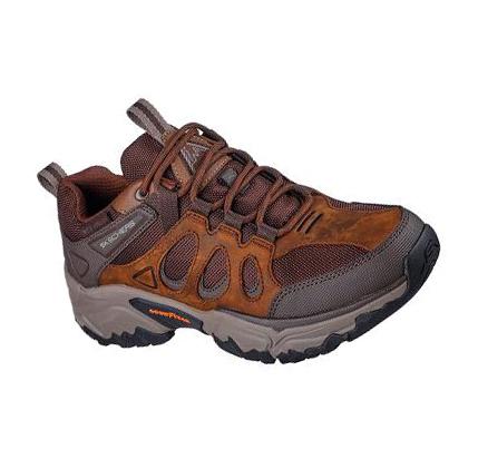Férfi Skechers Relaxed Fit: Terraform - Selvin Oxford Cipő Barna | HUI9360