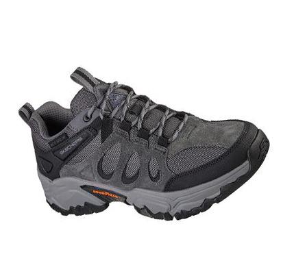 Férfi Skechers Relaxed Fit: Terraform - Selvin Oxford Cipő Szürke | HUI9613