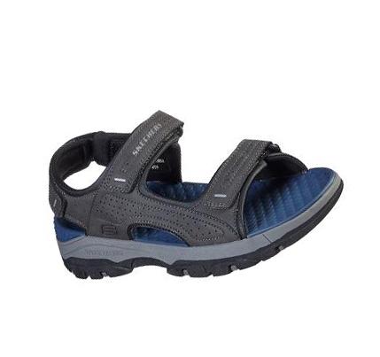 Férfi Skechers Relaxed Fit: Tresmen - Garo Szandál Szürke | HU6633P