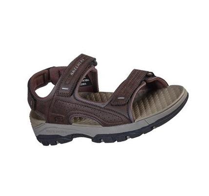 Férfi Skechers Relaxed Fit: Tresmen - Garo Szandál Csokoládé | HU6658K