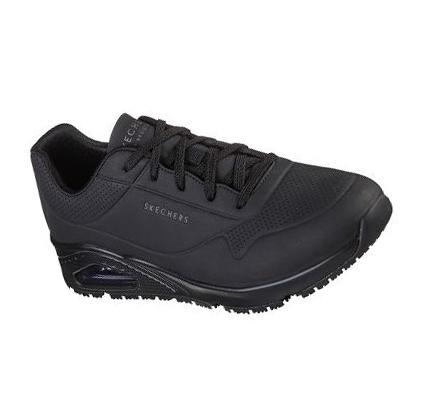 Férfi Skechers Relaxed Fit: Uno SR - Sutal Munkacipő Fekete | HU7486A