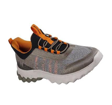 Férfi Skechers Relaxed Fit: Voston - Reever Slip Ons Olivazöld Fekete | HU7212S