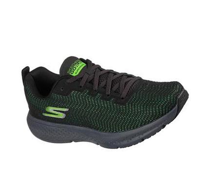 Férfi Skechers Relaxed Fit®: GO RUN® Supersonic Edzőcipő Fekete Zöld | HU4712L