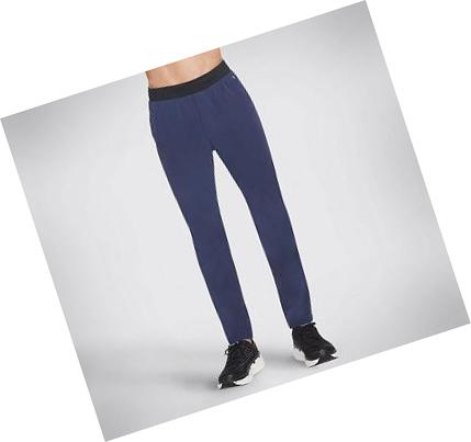 Férfi Skechers SKECHWEAVE Premium Tapered Nadrág Sötétkék | HU32898