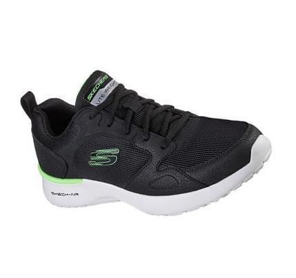 Férfi Skechers Skech-Air Dynamight Edzőcipő Fekete Világos Zöld | HU4450W