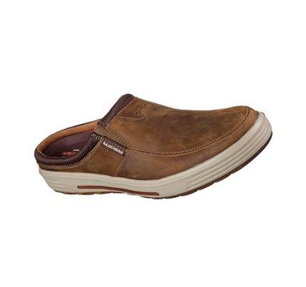 Férfi Skechers Skech-Air: Porter - Vamen Slip Ons Barna | HU4218L