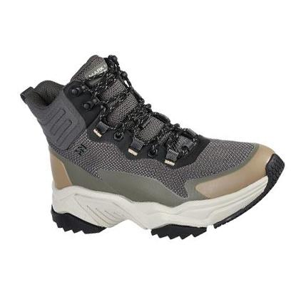 Férfi Skechers Smart Block - Emmick Oxford Cipő Szürke Olivazöld | HU33070