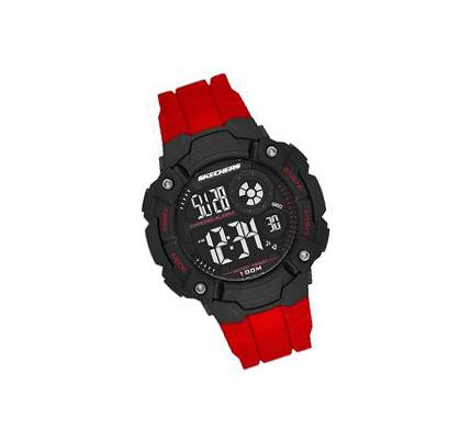Férfi Skechers Sport Digitális Óra Piros | HUA387G