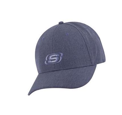 Férfi Skechers Sport Heather Fitted Kalap Kék | HUI4870