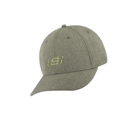 Férfi Skechers Sport Heather Fitted Kalap Zöld | HUI4894