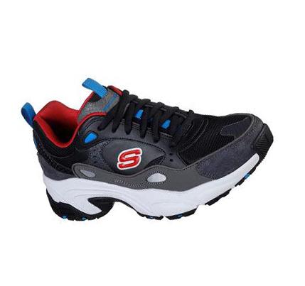 Férfi Skechers Stamina - Cutting Ties Edzőcipő Fekete | HU3987X