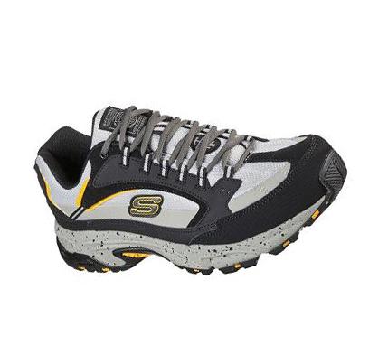 Férfi Skechers Stamina ST Munkacipő Fekete Szürke | HU5511Q