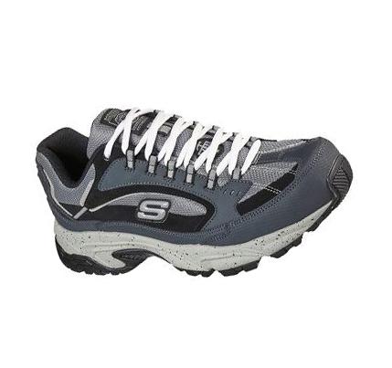Férfi Skechers Stamina ST Munkacipő Sötétkék Fekete | HU5486A