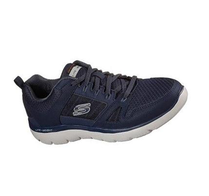Férfi Skechers Summits - New World Edzőcipő Sötétkék | HU4314A