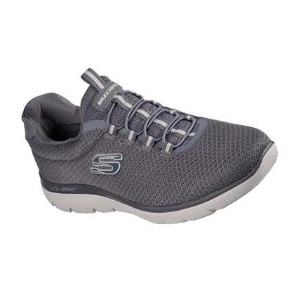 Férfi Skechers Summits Slip Ons Szürke | HU7912L