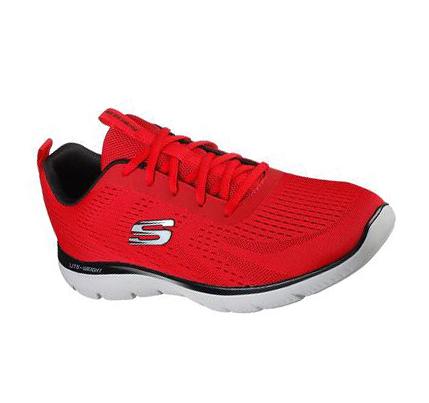 Férfi Skechers Summits - Torre Edzőcipő Piros Fekete | HU4337G
