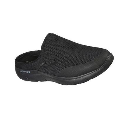 Férfi Skechers Summits - Vindicator Slip Ons Fekete | HU78893