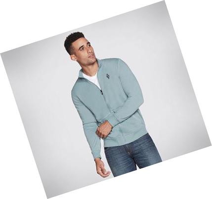 Férfi Skechers The Hoodless Hoodie GOwalk Everywhere Kabát Türkiz | HUA8005