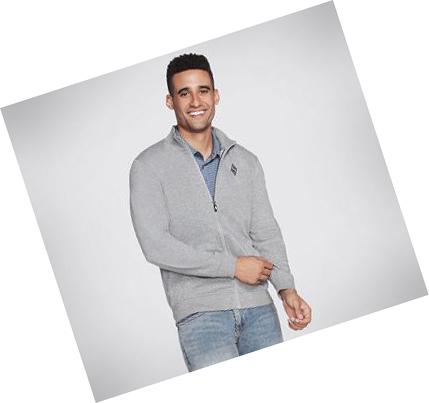 Férfi Skechers The Hoodless Hoodie GOwalk Everywhere Kabát Világos Szürke | HUA814L
