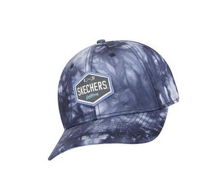 Férfi Skechers Tie Dye Patch Kalap Sötétkék | HUI464L