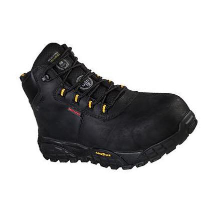 Férfi Skechers Treadix - Trental Munkacipő Fekete | HU45118
