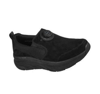 Férfi Skechers Twist Fit: D'Lux Walker - Regate Alkalmi Cipő Fekete | HU7637E