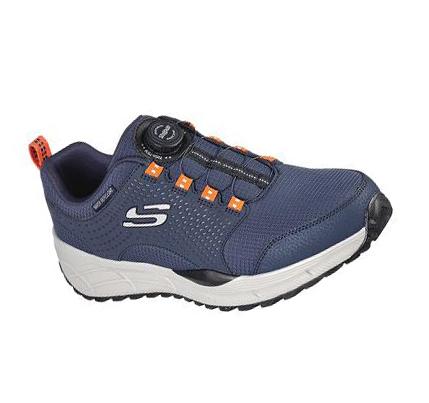 Férfi Skechers Twist Fit: Equalizer 4.0 - Ibeck Túracipő Sötétkék | HU4058K