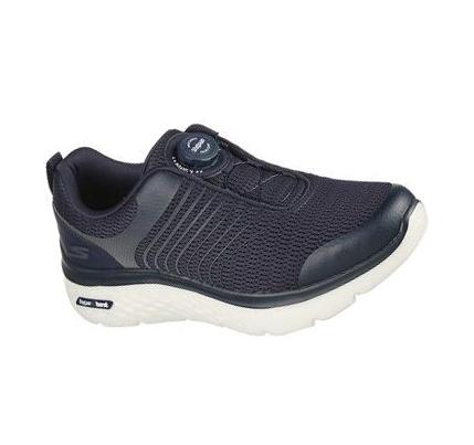 Férfi Skechers Twist Fit: GOwalk Hyper Burst - Bold Outlook Gyalogló Cipő Sötétkék | HU51145