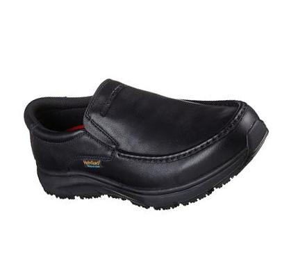 Férfi Skechers Ulmus - Mockit SR WP Munkacipő Fekete | HU7186S