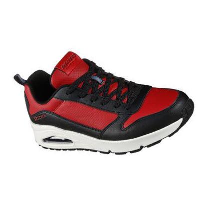 Férfi Skechers Uno - Anomaly Tornacipő Fekete Piros | HU41005