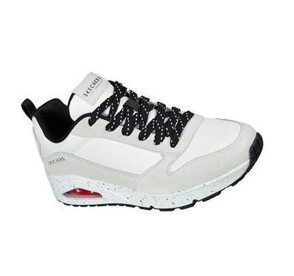 Férfi Skechers Uno - Draw 2 Tornacipő Fehér Fekete | HU4112W