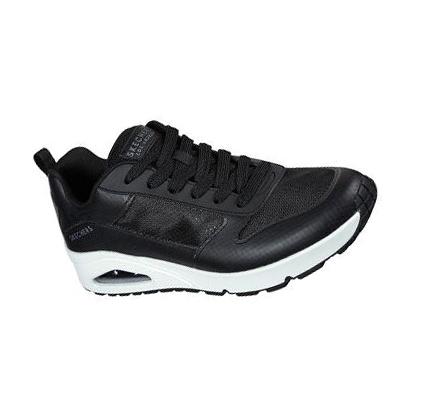Férfi Skechers Uno - Sol Tornacipő Fekete Fehér | HU40894