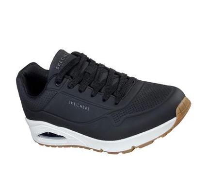 Férfi Skechers Uno - Stand On Air Alkalmi Cipő Fekete Fehér | HU41390